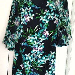 Tropical print dress